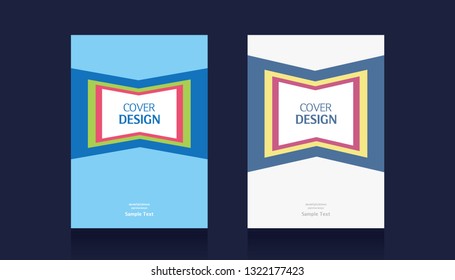 Template for the design of modern covers with a background of an abstract color pastel gradient. Book cover design. Annual report layout. Brochure, catalog. Vector illustration.