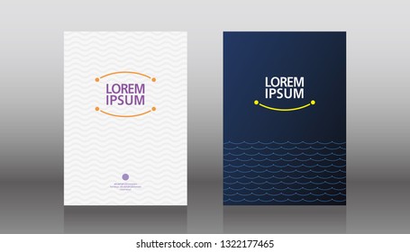Template for the design of modern covers with a background of an abstract color pastel gradient. Book cover design. Annual report layout. Brochure, catalog. Vector illustration.