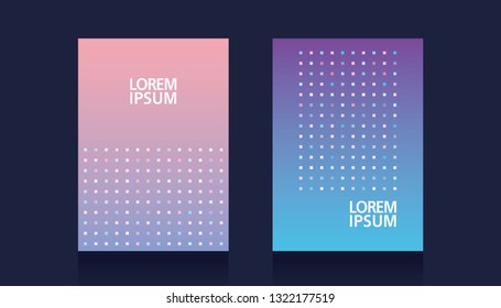 Template for the design of modern covers with a background of an abstract color pastel gradient. Book cover design. Annual report layout. Brochure, catalog. Vector illustration.