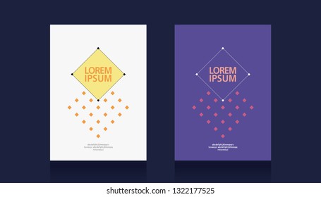 Template for the design of modern covers with a background of an abstract color pastel gradient. Book cover design. Annual report layout. Brochure, catalog. Vector illustration.