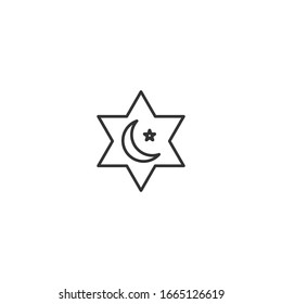 template design
moon and star icon