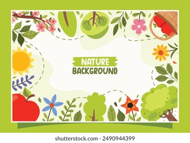 Template Design With Nature Elements