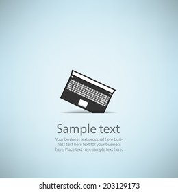 Template design notebook idea background 