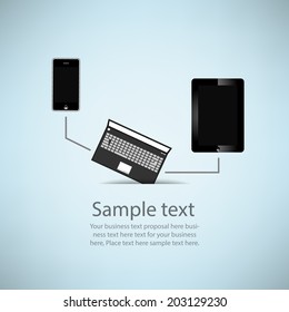 Template design notebook idea background 