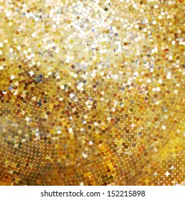 Template design on gold glittering background. EPS 10 vector file included