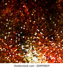 Template design on gold glittering background. EPS 10 vector file included