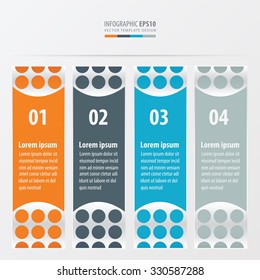 template design  Orange , blue, gray color