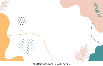 Projeto de modelo com fundo abstrato orgânico