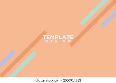 el diseño de plantillas con colores pastel y modernos se puede utilizar para fondos de afiches y banners