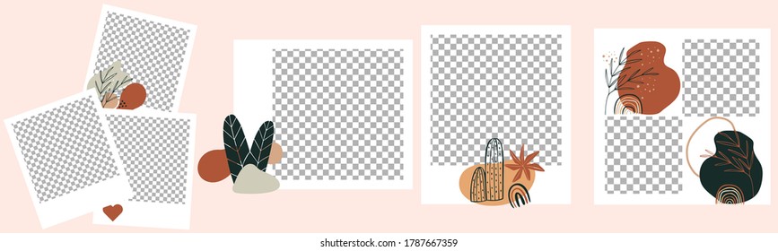 Template design. Post for social media. Stories design layout. Trendy editable template. Beautiful post for social media.