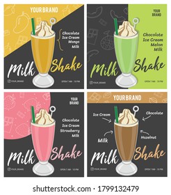 Template Design Poster Menu beverages