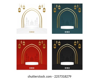 template design with ramadan theme