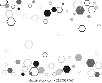 Template Design. Realistic geometric mesh cells texture. Abstract white vector wallpaper with hexagon grid.