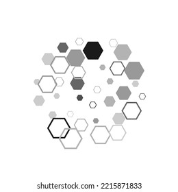 Template Design. Realistic geometric mesh cells texture.  Geometric Hexagon abstract background.