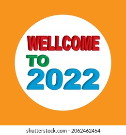 The template design says welcome to 2022. Very cool and elegant