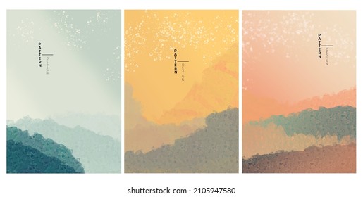 template design set of cards