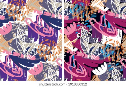 Template design sketch elements for poster, t-shirt design, pattern, background. Hand drawn splash doodle design elements. 