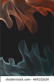 template design smoke, cloth