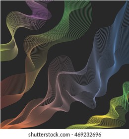 template design smoke, cloth