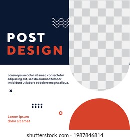 Template design social media post template