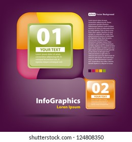 Template for design in the style of infographics