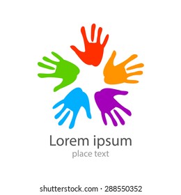 Template design -  symbol of  team, friendship, united , support, family  and others .