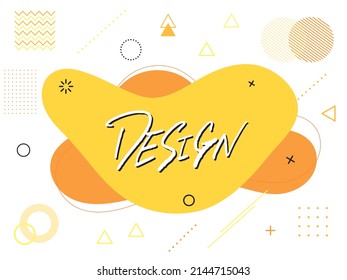 Template design that can be used as a yellow pattern design background