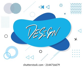 Diseño de plantilla que se puede utilizar como fondo de diseño de patrón azul