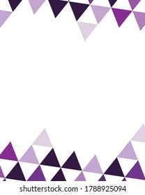 TEMPLATE DESIGN with triangle effect and purple color