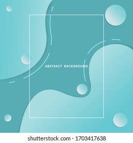 Template Design , Vector and illustration ,Fluid gradient liquid abstract geometric shapes banner.
