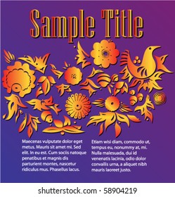 Template design vector poster.