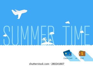 Template design vector poster for travel.