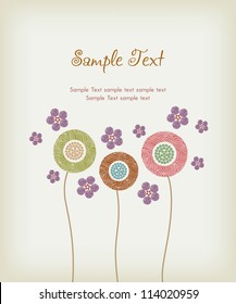 Template for design web page backgrounds, cards, flayers. Text background with colorful circle pattern