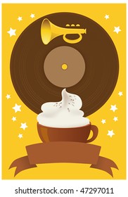 Template designs of coffee menu