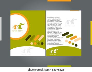 Template designs of menu with best used of your flyer project, vector illustration