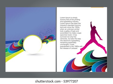 Template designs of menu with best used of your flyer project, vector illustration