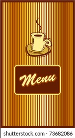 Template designs of menu for restaurant or coffee shop. Vector