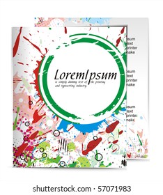 Template designs of menu for your flyer project, vector illustration