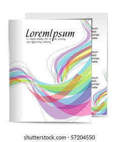 Template designs of menu for your flyer project, vector illustration