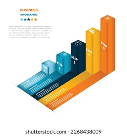 plantilla, diagrama, gráfico, escala de tiempo, escala de escala infografía de diseño de vectores de negocio de Stock Illustration