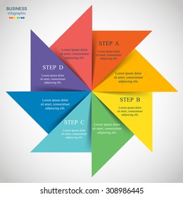 Template for diagram, graph, presentation and chart. Business concept with 8 options, parts, steps or processes. 