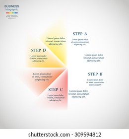 Template for diagram, graph, presentation and chart. Business concept with 4 or 8 options, parts, steps or processes. 