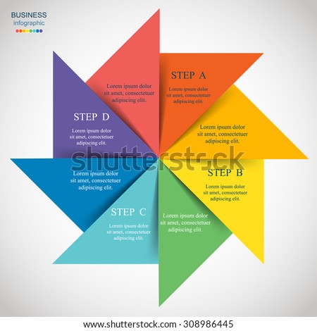 Template for diagram, graph, presentation and chart. Business concept with 8 options, parts, steps or processes. 