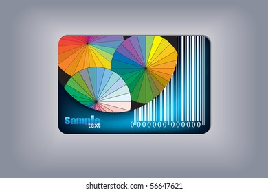 Template of the discount plastic card
