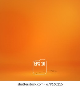 Template for display or montage of product. Empty colored studio room background. Business backdrop. Vector illustration