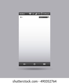 template display smartphone icon vector illustration design