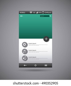 template display smartphone icon vector illustration design