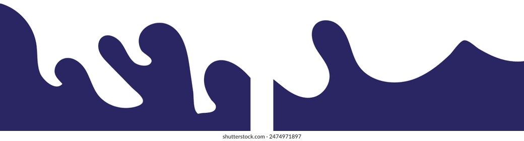 Template Dividers Shapes for Website.  Abstract Design Elements. Divider Header with Curve Lines, Drops and Wave Collection. vector illustration.