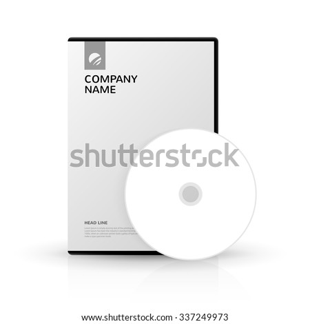 template dvd box dv ddisc dvd disc company stock vector royalty