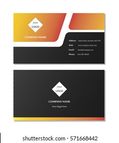 Template elegant business card vector